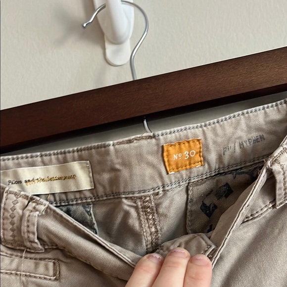 Pilcro and the Letterpress Hyphen Chinos Chino Pants Khaki Size 30 - Picture 3 of 5